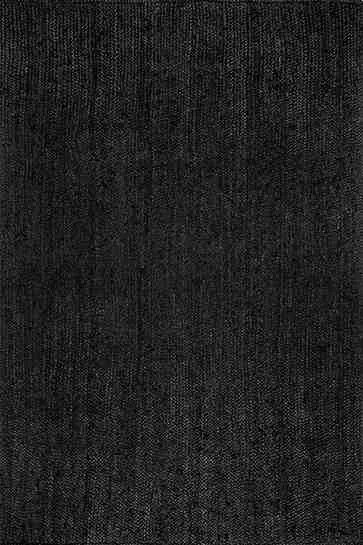 Black Jute Braided Area Rug